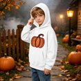 thumbnail image 5 of MKOSPLRT 3-14 Years Girls' Halloween Hoodie Kids Halloween Light Fleece Sweatshirts Spooky Season Graphic Pullover Tops with Pocket, 5 of 10