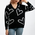 thumbnail image 4 of Pisexur Veste pour Femmes, Cardigans à devant Ouvert, Trenchs, Vestes d'Automne, Cardigan Décontracté pour Femmes à Imprimé Léopard, Col en V, Tricoté, à Boutons, à Manches Longues, Chandail, Haut, Manteau, Haut, 4 of 6