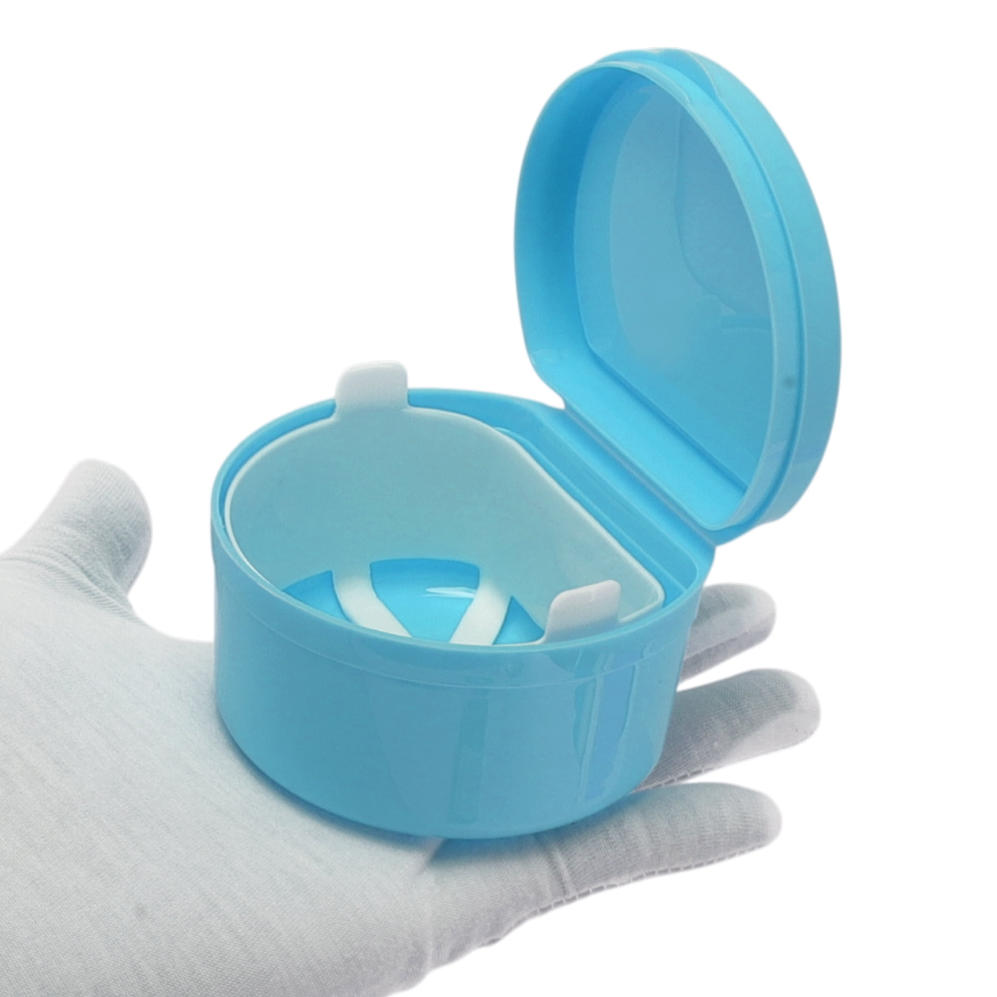 Unique Bargains Reusable Braces Box with Strainer 1 Pc Light Blue