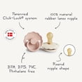 thumbnail image 4 of FRIGG 4-Pack Rosy Romance Rubber Pacifiers, 6-18 months, 4 of 4