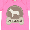 thumbnail image 4 of Inktastic Husky Dog I Love Huskies Boys or Girls Baby Bodysuit, 4 of 5