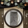 thumbnail image 5 of CC Home Furnishings Set of 6 Variegated Gray Square Cloth Napkins 20", 5 of 8
