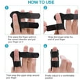 thumbnail image 6 of 2 pcs Finger Support Splints, Finger Brace Stabilizer for Broken Finger, Straightening, Arthritis, Injured Finger - Black, 6 of 8