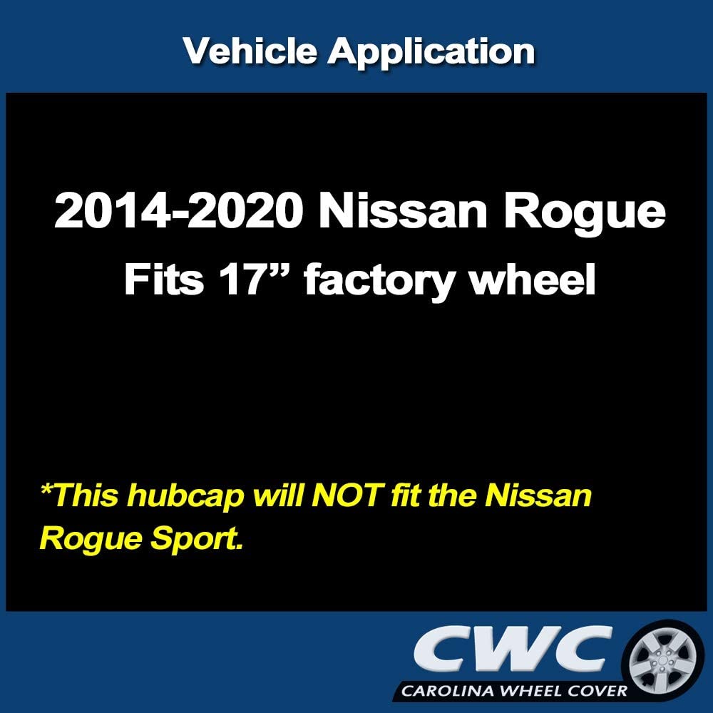 CarolIna Wheel Cover 17-In. Hubcap Fits Rogue 2014 - 2020 Professionally Reconditioned OEM Nissan (1 Piece)