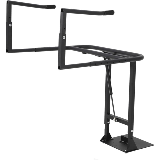 YUSAZENS Support de Couverture de Piscine en Aluminium pour Spa avec Ressort à Gaz Simple, Épaisseur Réglable 27,75 Pouces L x 26 Pouces L Support de Couverture de Piscine Noir