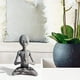 thumbnail image 2 of Escultura de arte de jardín, estatua meditadora, figuras extraterrestres para decoración de interiores, exteriores, hogar, oficina, jardín y césped, 2 of 7