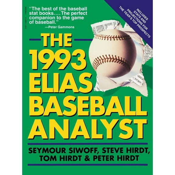 1993 Elias Baseball Analyst (Paperback)