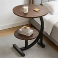 thumbnail image 4 of Bedside Table - Indoor/Outdoor Side Table, Sturdy Metal Frame Lightweight Space-Saving Design, Suitable for Living Rooms, Balconies, Offices - Easy to Move, Decorative Bedside Table, 4 of 6