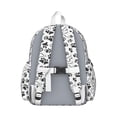 thumbnail image 3 of Pet Paw Print and Bone Backpack for School,Cute School Bag,Schoolbag with Adjustable Shoulder Straps & Padded Back,13.4"x11"x4.7", 3 of 6