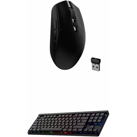 G305 LIGHTSPEED Wireless Gaming Mouse, Hero 12K Sensor, 12,000 DPI, Lightweight, 6 Programmable Buttons, 250h Battery Life, On-Board Memory, PC/Mac - Black