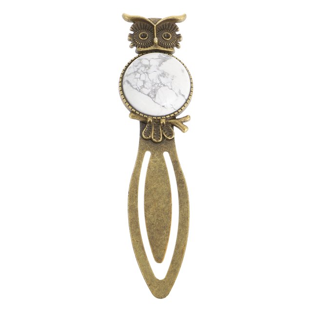 MasteelfCA Zinc Alloy Owl Book Mark Metal Book Mark Page Marker Zinc Alloy Craft for Student