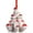 B, variant on HomeDM Christmas Tree Toilet Ornament 2D Flat Acrylic Funny Christmas Hanging Pendant Decor for Tree Holiday Party Supplies
