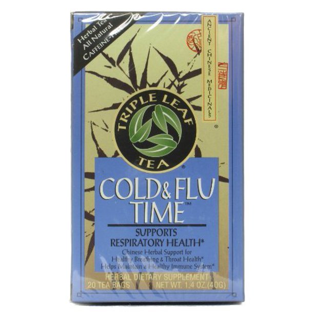 Chinese Medicinal TeaCold & Flu Time Triple Leaf Tea 20 Bag