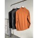 thumbnail image 5 of Nueva camiseta de manga larga con media cremallera y cuello alto de mezcla de lana para hombre de otoño e invierno, 5 of 5