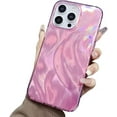 thumbnail image 7 of Feather Yarn Laser Aesthetic Sparkling Glossy Fantasy TPU Case Compatible with iPhone Case (Black,iPhone 14), 7 of 7