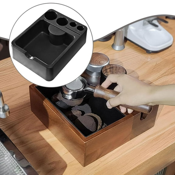 LOVIVER Coffee Knock Box Supplies 0.8L Capacity Espresso Dump Container Tool