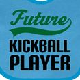 thumbnail image 4 of Inktastic Future Kickball Player Boys or Girls Baby Bib, 4 of 4
