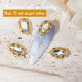 thumbnail image 7 of dianhelloya 10Pcs Nail Rhinestone Shining Three-dimensional High Gloss Glitter DIY Palace Style Manicure Charm Nail F, 7 of 7
