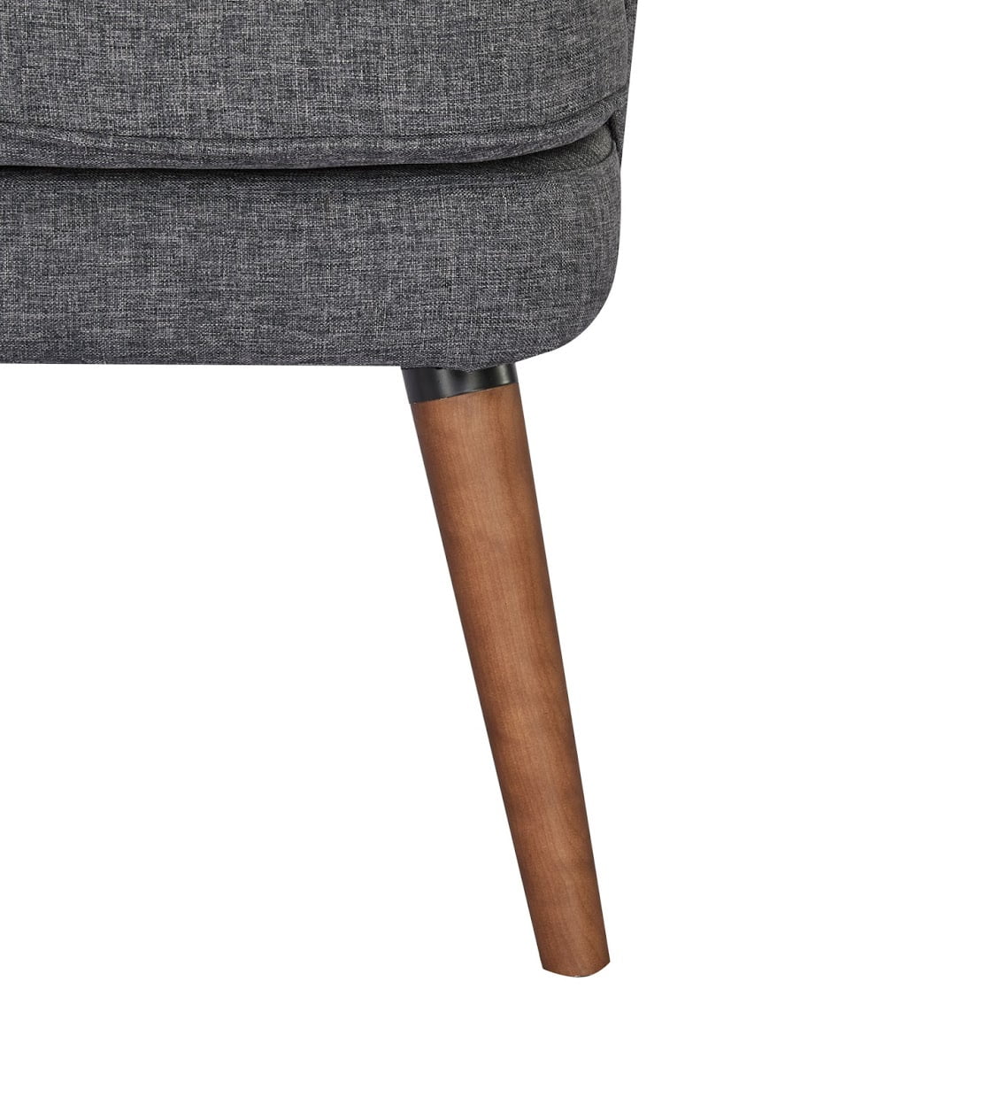 A&D Home Dana Linen Accent Chair, Dark Gray