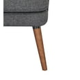 thumbnail image 2 of A&D Home Dana Linen Accent Chair, Dark Gray, 2 of 6