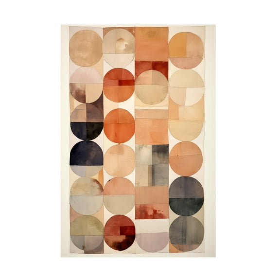 Trademark Fine Art Treechild Pastel Circles Canvas Wall Art