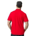 thumbnail image 4 of Gildan Men's Softstyle Pique Polo Shirt, Short Sleeve, Modern Classic Fit, Red, S-4XL, 1-Pack, 4 of 5