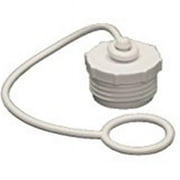 0.75 ft. Plug with Strap, White
