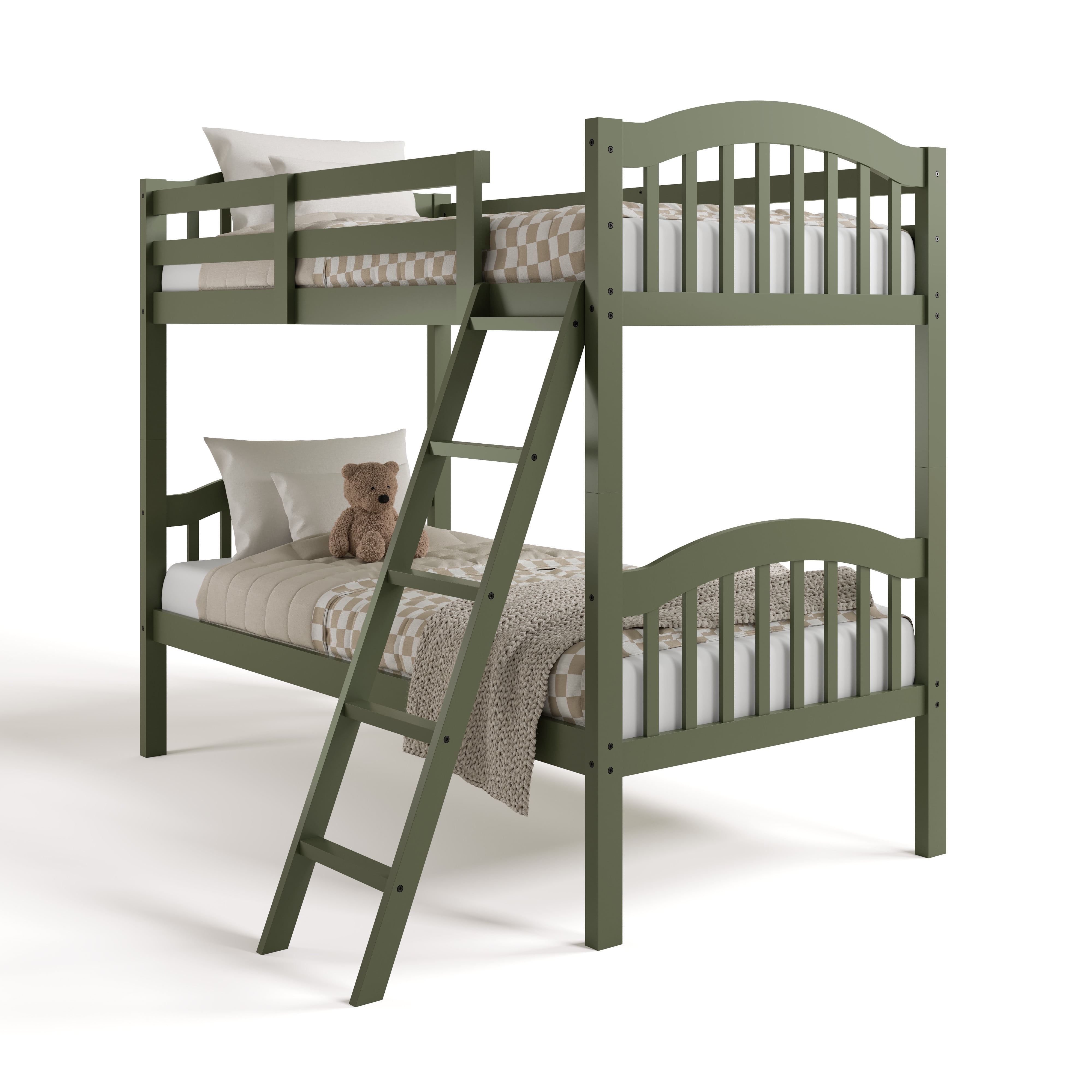 Storkcraft Long Horn Solid Hardwood Twin Bunk Bed