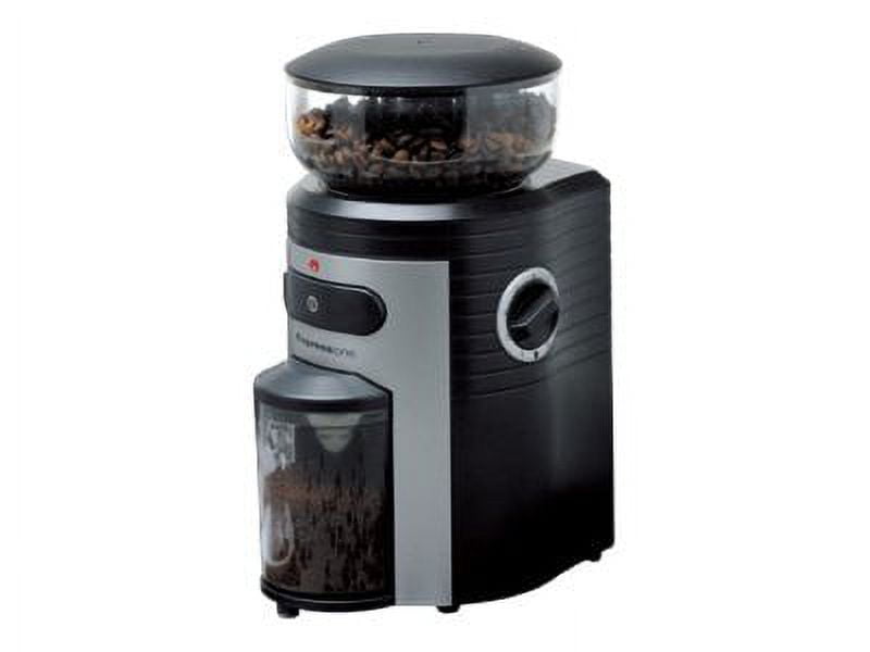 Espressione Conical Burr Coffee Grinder Black Silver