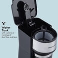 thumbnail image 3 of Elite Gourmet EHC112 Personal Single-Serve Compact Coffee Maker Brewer Includes 14Oz. Stainless Steel Interior Thermal Travel Mug, Compatible with Coffee Grounds, ReCaable Filter, 3 of 7