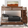 thumbnail image 5 of Twin-Over-Twin Bunk Bed with Twin Size Trundle and 3 Storage Stairs, 5 of 7