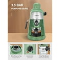 thumbnail image 4 of Ihomekee Espresso Machine, 3.5Bar Espresso and Cappuccino Machine with Preheating Function, 4 Cup Coffee Maker with Milk Frothing Function and Steam Wand (Green), 4 of 8