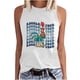thumbnail image 1 of Moda Casual mujer sin mangas impreso damas cuello redondo Tank Tops chaleco camiseta Fridja  gh4778, 1 of 6