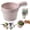 B, variant on Small Fruit Colander and Dual Layer Draining Basket with Handle, Vegetable Strainer Washer for Berries Tomatoes, Kitchen Rinser Container Bowl for Washing and Draining