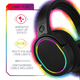 thumbnail image 2 of Audífonos Gamer 4gamers Panther Headset: Para Ps4/Ps5, Xbox, Switch, Pc - RGB, 2 of 6