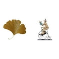 thumbnail image 1 of Colección De Esculturas De Pared De Hojas De Ginkgo De Hierro Forjado, Adorno De Escritorio Para Sala De Estar, Oficina, Hotel, Comedor, Mesa, Centro De Mesa, Decoración De Gabinete, 1 of 8