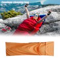 thumbnail image 4 of Escalada Saco de dormir portátil de una sola sábana para acampar transpirable para mochileros (naranja), 4 of 7