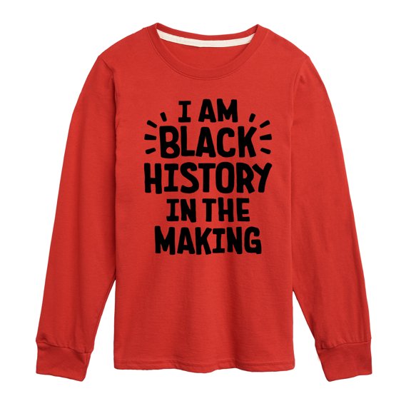 Instant Message - Black Histroy In The Making - Toddler & Youth Long Sleeve Graphic T-Shirt