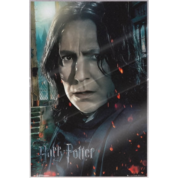 Harry Potter and The Deathly Hallows - Movie Poster (Professor Severus Snape - Alan Rickman - Face) (Size: 24" x 36") (Laminated Poster)