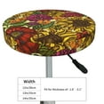thumbnail image 4 of Bingfone13 Inch Padded Round Bar Stool Cover Cushion With Elastic Fabric Round Chair Seat - Sunflower, 4 of 7