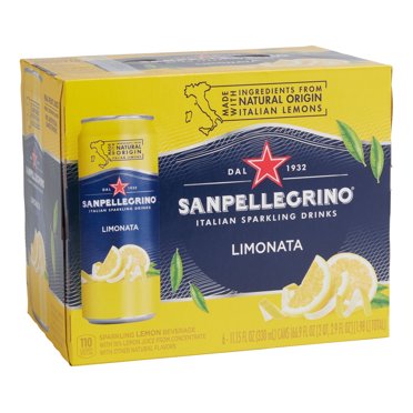 Sanpellegrino Limonata Sparkling Lemon Drink, 24 Pack, 11.15 Fl Oz Cans