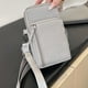 thumbnail image 4 of Bolsa de teléfono minimalista gris de muñeca cruzada, 4 of 6