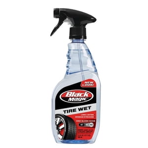 Black Magic Tire Wet Spray, 23 oz, Long-Lasting High Gloss