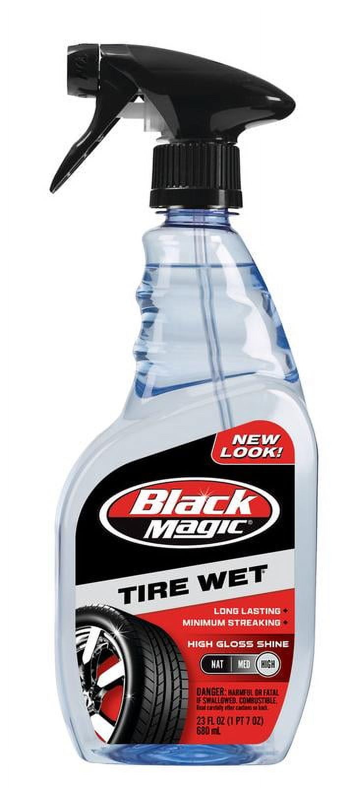 Black Magic Tire Wet 23 oz. Tire Shine Lasts Up to 4 Weeks - BM23