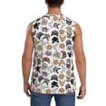 thumbnail image 4 of Haiem Men's Cute Cats Print Tank Tops Summer Sleeveless Cut Off Workout T-Shirts Fitness Vest Athletic Undershirts-XX-Large, 4 of 8