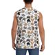 thumbnail image 4 of Fotbe Cute Cats Men's Camiseta sin Mangas Estampada para Hombres, Playera Casual para Gimnasio, Entrenamiento, Playa-Medium, 4 of 7