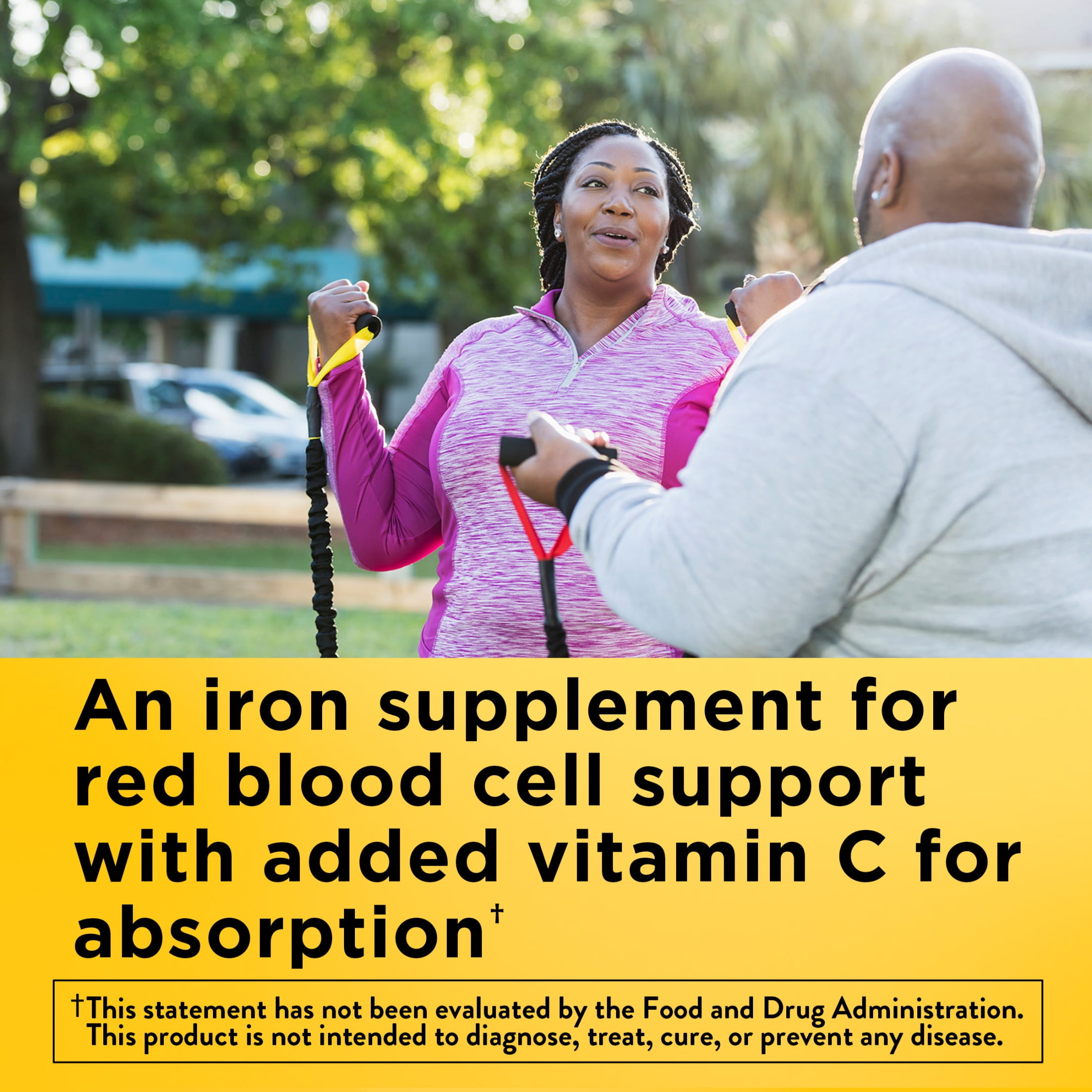 Nature Made Iron 18 mg per Serving with Vitamin C Gummies, Dietary Supplement, 70 Count