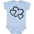 thumbnail image 3 of Inktastic Three Black Hearts Boys or Girls Baby Bodysuit, 3 of 5