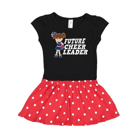 

Inktastic Future Cheerleader White Gift Toddler Girl Dress