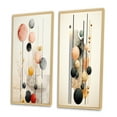 thumbnail image 3 of Designart "Retro Pastel Opulence Circular Geometry II" Modern Geometric Framed Wall Art Set Of 2 - Modern Black Gallery Wall Frame Set For Home Decor, 3 of 6